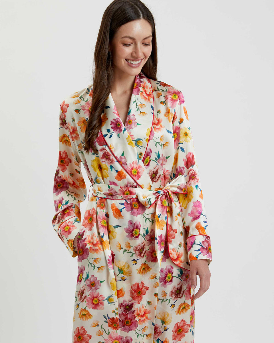 Women's Silk Robe | Bonsoir of London – US Bonsoir of London