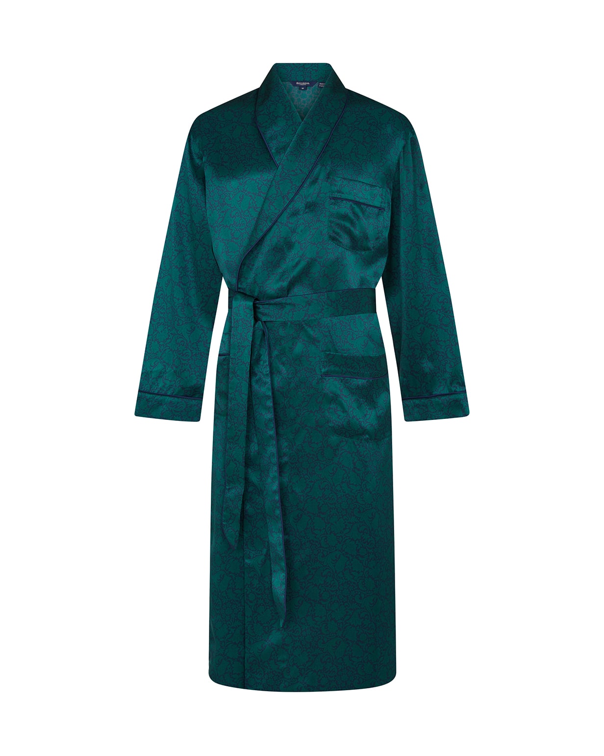 Bonsoir of London Men's Luxury Silk Robe