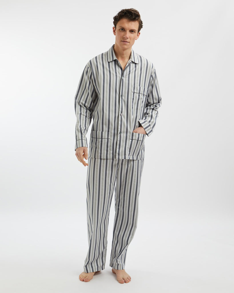 Men's Two-Fold Cotton Pyjamas - Welbury – US Bonsoir of London