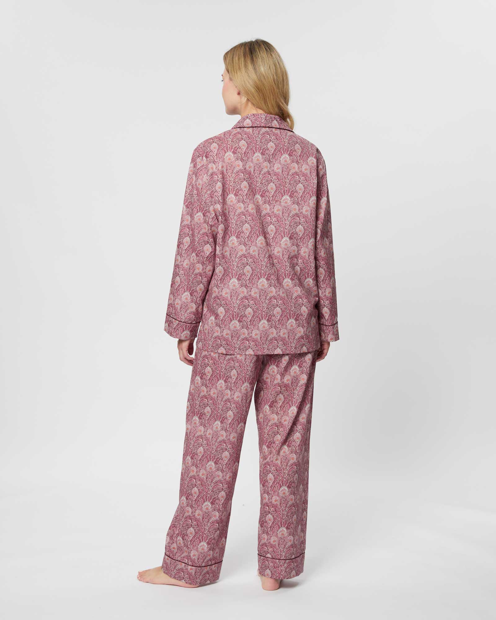 Women's Fine Cotton Pajamas Made with Liberty Fabric - Hera Plumes – US  Bonsoir of London