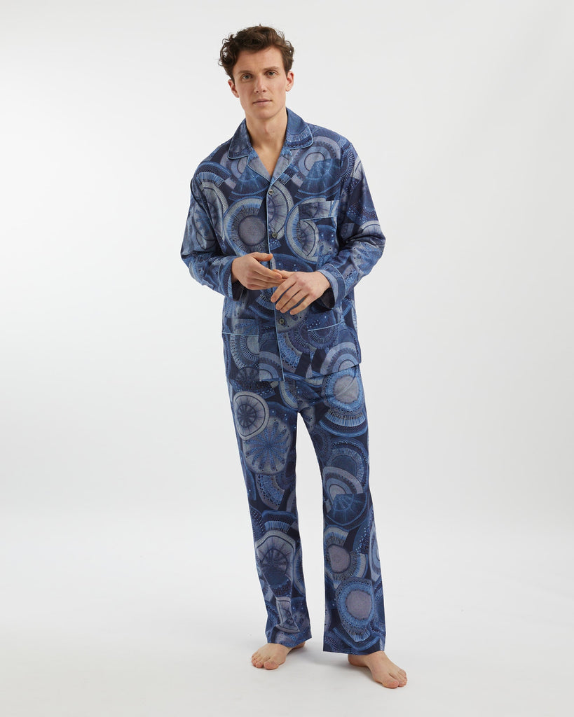 Men's Silk Pajamas - Ivory